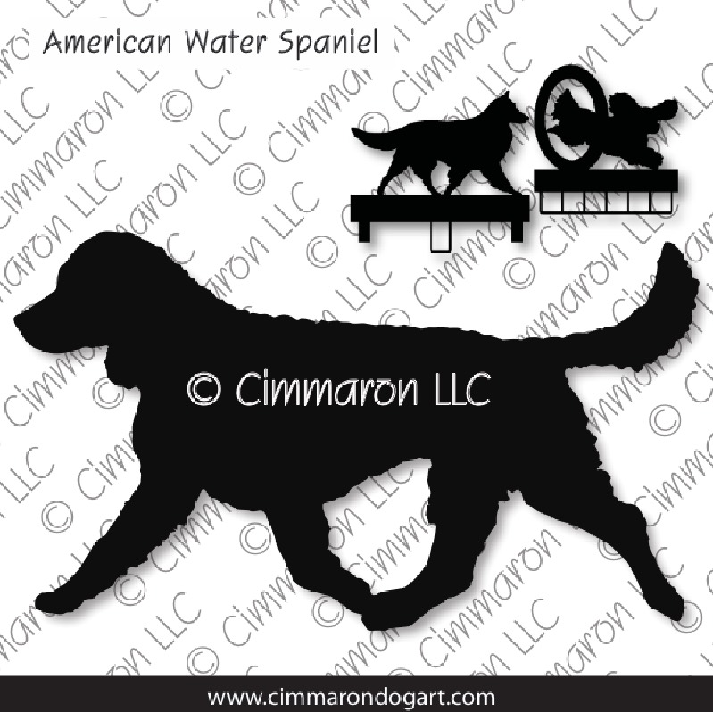 am-water002ls - American Water Spaniel Gaiting MACH Bars-Rosette Bars