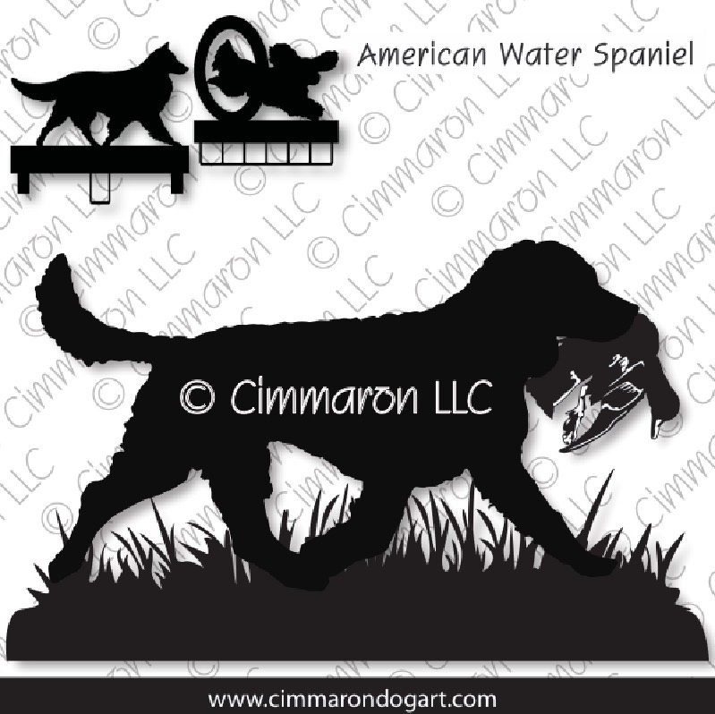 am-water005ls - American Water Spaniel Retrieving MACH Bars-Rosette Bars