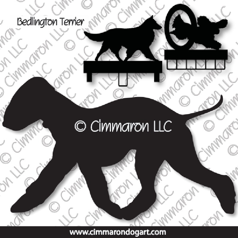 bedling002ls - Bedlington Terrier Gaiting MACH Bars-Rosette Bars