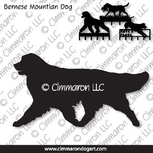 bmd003h - Bernese Mountain Dog Gaiting Leash Rack