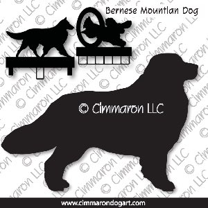 bmd002ls - Bernese Mountain Dog Standing MACH Bars-Rosette Bars