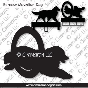 bmd004ls - Bernese Mountain Dog Agility MACH Bars-Rosette Bars
