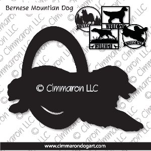 bmd004s - Bernese Mountain Dog Agility House and Welcome Signs