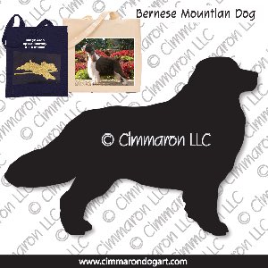 bmd002tote - Bernese Mountain Dog Standing Tote Bag