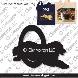 bmd004tote - Bernese Mountain Dog Agility Tote Bag