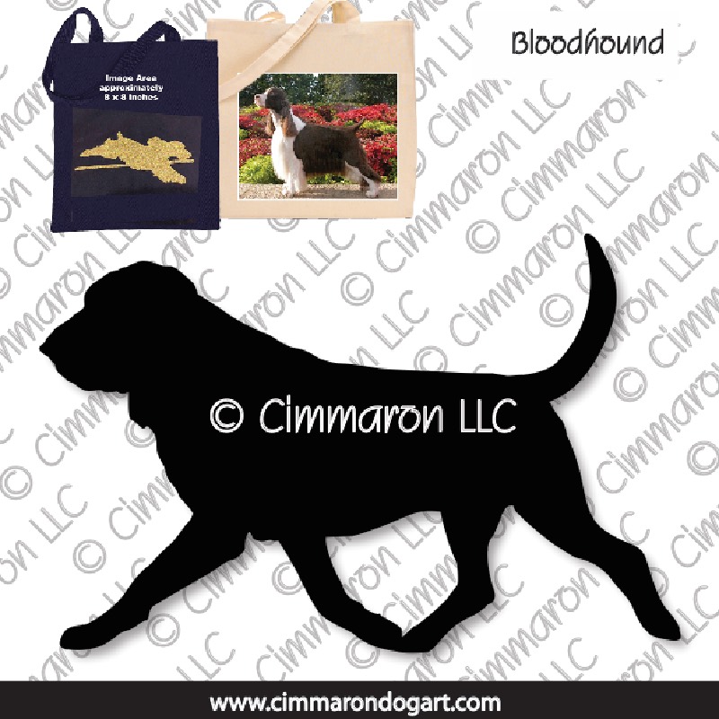 bloodh002tote - Bloodhound Gaiting Tote Bag