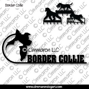 bdcol009h - Border Collie Rod n Staff Sheep Leash Rack
