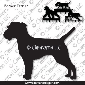 brter001h - Border Terrier Leash Rack