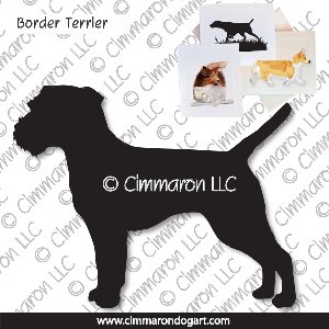 brter001n - Border Terrier Note Cards