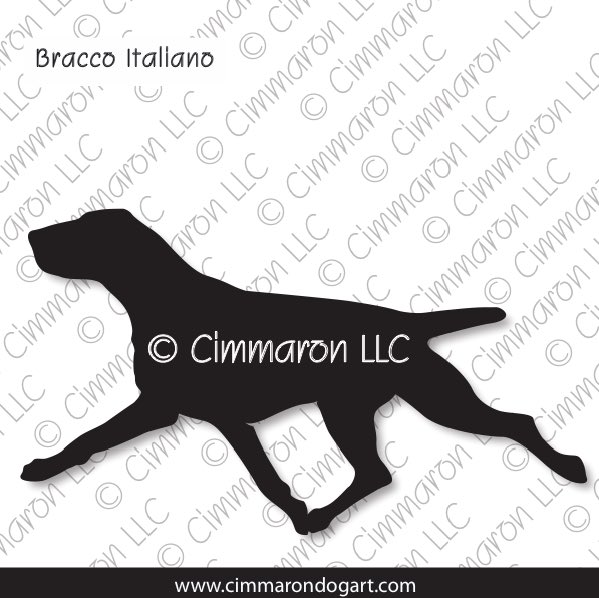 bracco003d - Bracco Italiano Bobbed Gaiting Decal