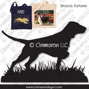 bracco007tote - Bracco Italiano Pointing Tote Bags