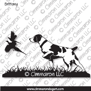 britt012d - Brittany Field One Color Decal