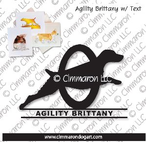 britt008n - Brittany Agility Solid Text Note Cards