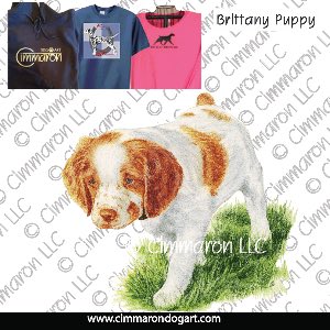 britt023t - Brittany Puppy on Point Custom Shirts