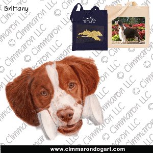 britt029tote - Brittany Puppy Ready For Obedience Tote Bag
