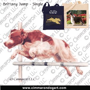 britt045tote - Brittany Single Jump Color Tote Bag