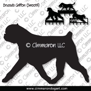 brusgr006h - Brussels Griffon Smooth Gaiting Leash Rack