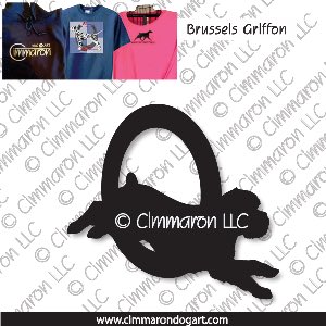 brusgr003t - Brussels Griffon Agility Custom Shirts