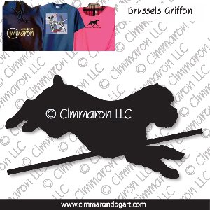 brusgr004t - Brussels Griffon Jumping Custom Shirts