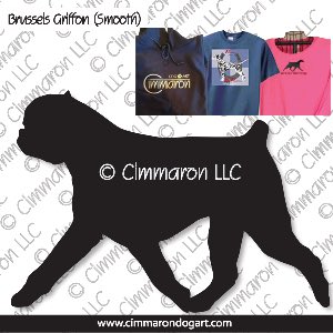brusgr008t - Brussels Griffon Smooth Gaiting Custom Shirts