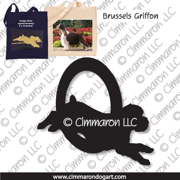 brusgr003tote - Brussels Griffon Agility Tote Bag
