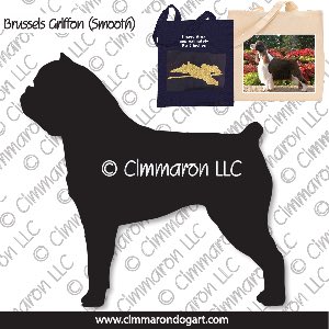 brusgr007tote - Brussels Griffon Smooth Standing Tote Bag