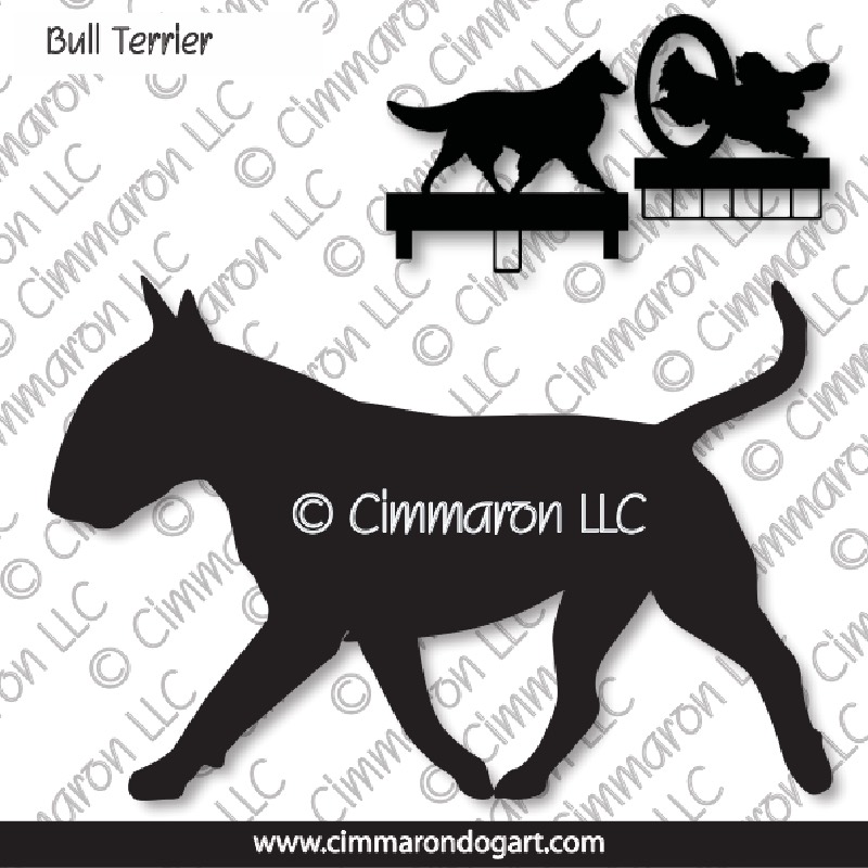 bullt003ls - Bull Terrier Gaiting MACH Bars-Rosette Bars
