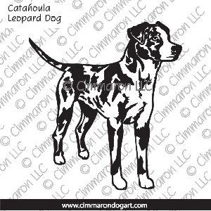 catah001d - Catahoula Leopard Dog Decal