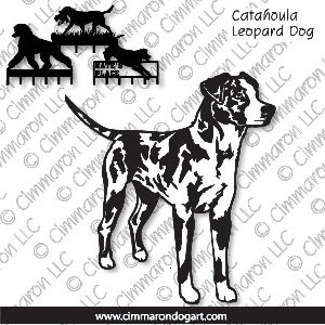 catah001h - Catahoula Leopard Dog Standing Leash Rack