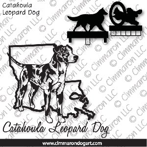 cata002ls - Catahoula Leopard Dog W/Louisianna MACH Bar