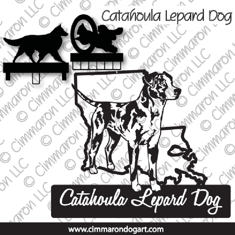 cata002ls - Cataoula Lepard Dog State Outline