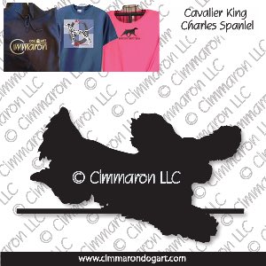 cavalier004t - Cavalier King Charles Spaniel Jumping Custom Shirts