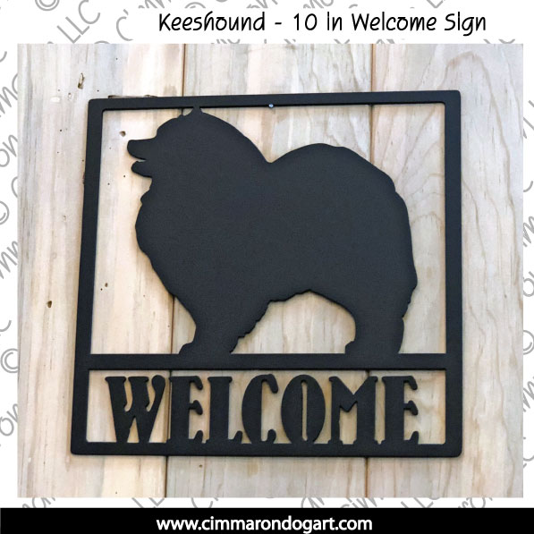 metal-kees-10 - Metal Welcome Sign Keehond 10 inch 