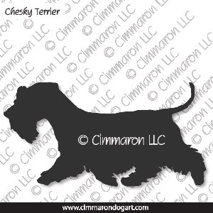 cesky002d - Cesky Terrier Gaiting Decal
