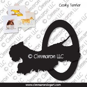 cesky003n - Cesky Terrier Agility Note Cards