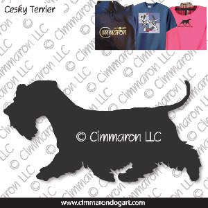 cesky002t - Cesky Terrier Gaiting Custom Shirts