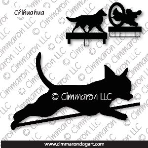 chichi-s-004ls - Chihuahua Jumping MACH Bars-Rosette Bars