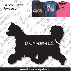 crested-pp007t - Chinese Crested Powder Puff Gaiting Custom Shirts