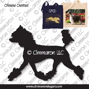 crested002tote - Chinese Crested Gaiting Tote Bag