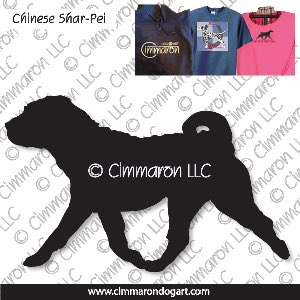 csharpei002t - Chinese Shar-Pei Gaiting Custom Shirts