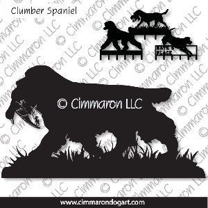clumber005h - Clumber Spaniel Field Leash Rack