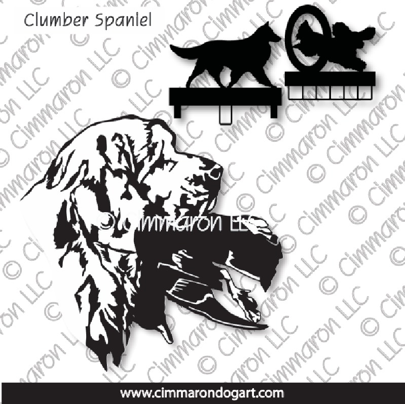 clumber006ls - Clumber Spaniel Retrieve MACH Bars-Rosette Bars