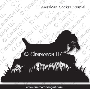 cocker015d - Cocker Spaniel Retrieving Decal