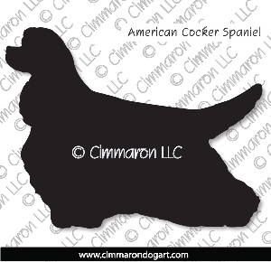 cocker004d - Cocker Spaniel Alternative Decal