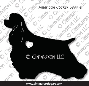 cocker005d - Cocker Spaniel Long Tailed Decal