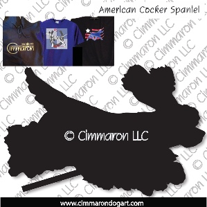 cocker014t - Cocker Spaniel Jumping Full Tail Custom Shirts