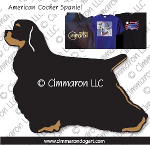 cocker003t - Cocker Spaniel Black-Tan Custom Shirts