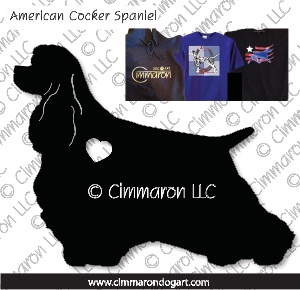 cocker005t - Cocker Spaniel Long Tailed Custom Shirts