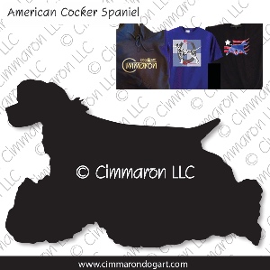 cocker006t - Cocker Spaniel Moving Custom Shirts