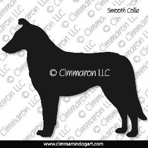 collie-s-009d - Collie Smooth Standing Decal